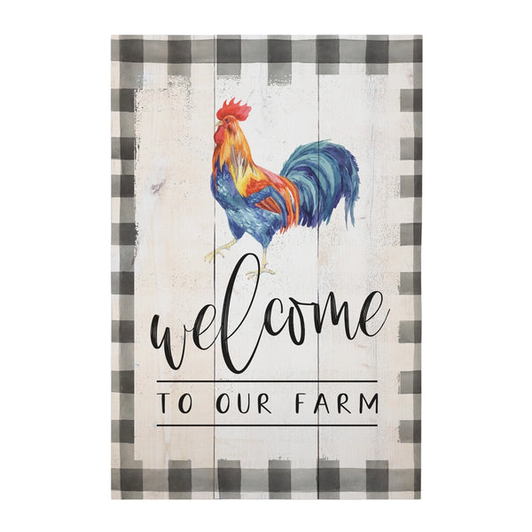 SIGN, WOOD - WELCOME ROOSTER